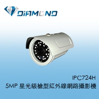IPC724H 5MP 星光級槍型紅外線網路攝影機