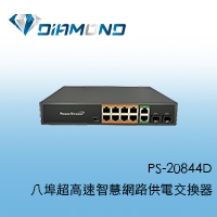 PS-20844D 八埠超高速智慧網路供電交換器