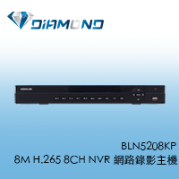 BLN5208KP 欣永成Benelink 8M H.265 8CH NVR 網路錄影主機