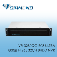 IVR-3280QC-R03 ULTRA 可取ICATCH 800萬 H.265 32CH 8HDD NVR