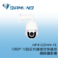 NP4102WHI-1B 1080P 10倍紅外線迷你快速球網路攝影機