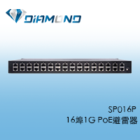 SP016P 16 埠 1G PoE 避雷器