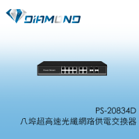 PS-20834D 八埠超高速光纖網路供電交換器