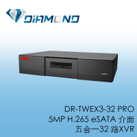 DR-TWEX3-32 PRO 聲寶Sampo 5MP H.265 eSATA 介面 五合一32 路XVR
