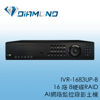 IVR-1683UP-B 可取iCatch 16路 8硬碟 RAID AI網路監控錄影主機