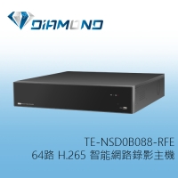 TE-NSD0B088-RFE 東訊 TECOM 64路 H.265 智能網路型監控錄影主機