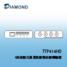 TTP414HD 4路被動式高清影像雙絞線傳輸器