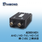 AD001HD1 AHD / HD-TVI / HD CVI 轉 CVBS 之轉換器 