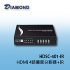 HDSC-401-IR HDMI 4路畫面分割器+IR
