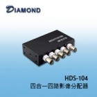 HDS-104 AHD CVI TVI CVBS四路影像分配器