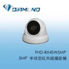 FHD-BX4SW5MP 熊貓系列5MP 半球型紅外線攝影機
