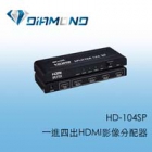 HD-104SP 一進四出HDMI影像分配器