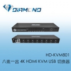 HD-KVM801 八進一出 4K HDMI KVM USB 切換器