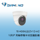 TE-HDE60302V12-M2 東訊Tecom 1080P 同軸帶聲半球型電動變焦攝影機