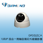 DFD202CA 1080P 四合一同軸音頻紅外線半球型攝影機