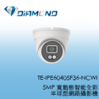 TE-IPE60405F36-NCWI 東訊Tecom 5MP 寬動態智能全彩半球型網路攝影機