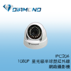 IPC206 1080P 星光級半球型紅外線網路攝影機
