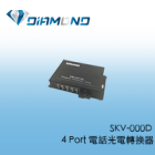 SKV-000D 4 Port 電話光電轉換器
