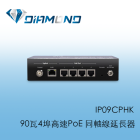 IP09CPHK 90瓦4埠高速PoE 同軸線延長器