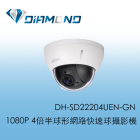 DH-SD22204UEN-GN 1080P 4倍半球形網路快速球攝影機