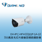 DH-IPC-HFW2230SP-SA-S2 大華Dahua 200萬星光紅外線槍型網路攝影機 