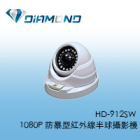 HD-912SW 1080P 防暴型紅外線半球攝影機