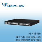 PS-44846N 四十八口超高速第三層網管型網路供電交換器