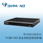 TE-XSA16052-N 東訊Tecom 16 路H.265 混合型監控錄放影機