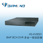 HS-HV8321 昇銳HI SHARP 8MP 8CH DVR 多合一錄放影機