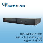 DR-TWEX3-16 PRO 聲寶Sampo 5MP H.265 eSATA 介面 五合一16 路XVR